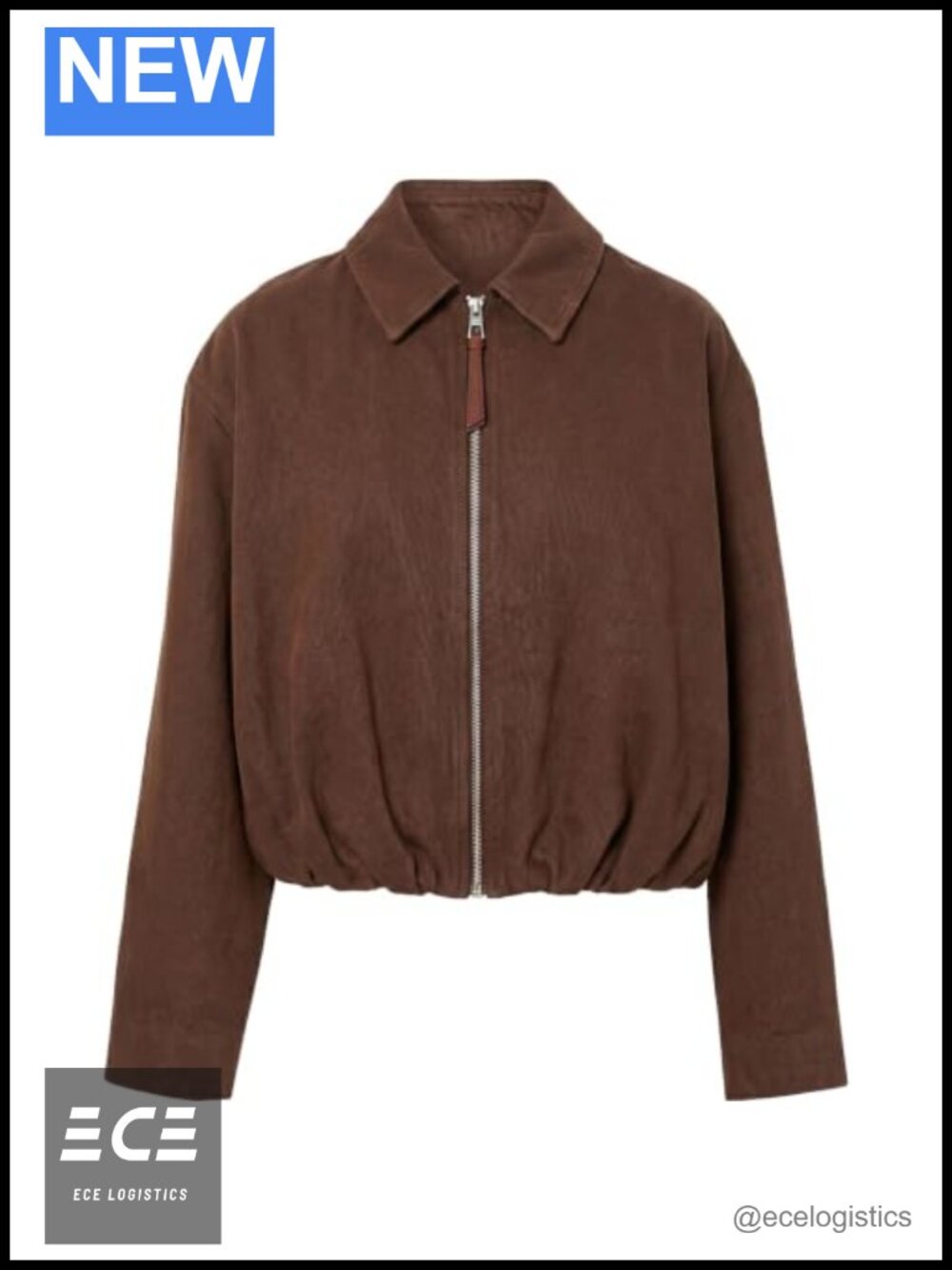 Women's Denim Bomber Jacket Zip Up Long Sleeve Casual
